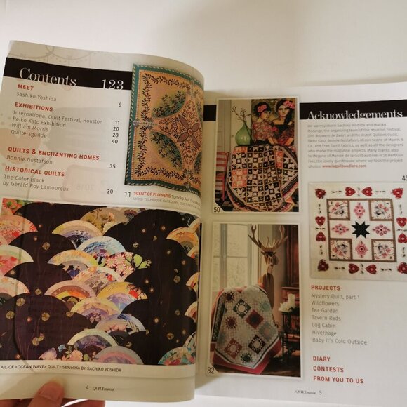Quiltmania Magazine Quilt #123 Issue 2018 Crafts Quilting Patterns Patchwork - Picture 3 of 6